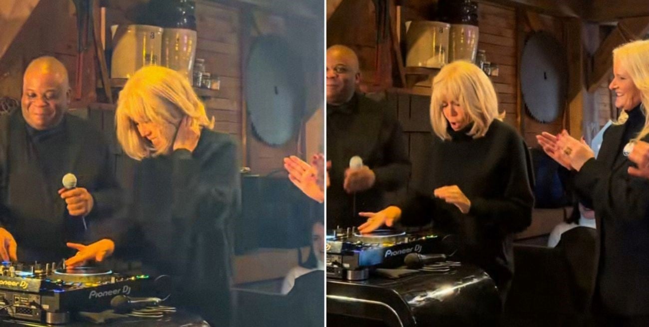 “En modo DJ”: Brigitte Macron apareció a pura fiesta en una discoteca de Disneyland 