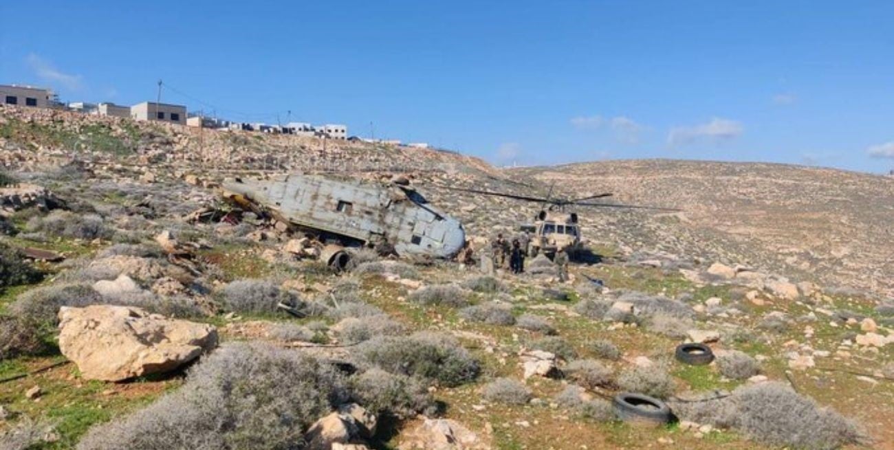 Operativo fallido: un helicóptero israelí se estrelló en Cisjordania mientras intentaban recuperarlo 