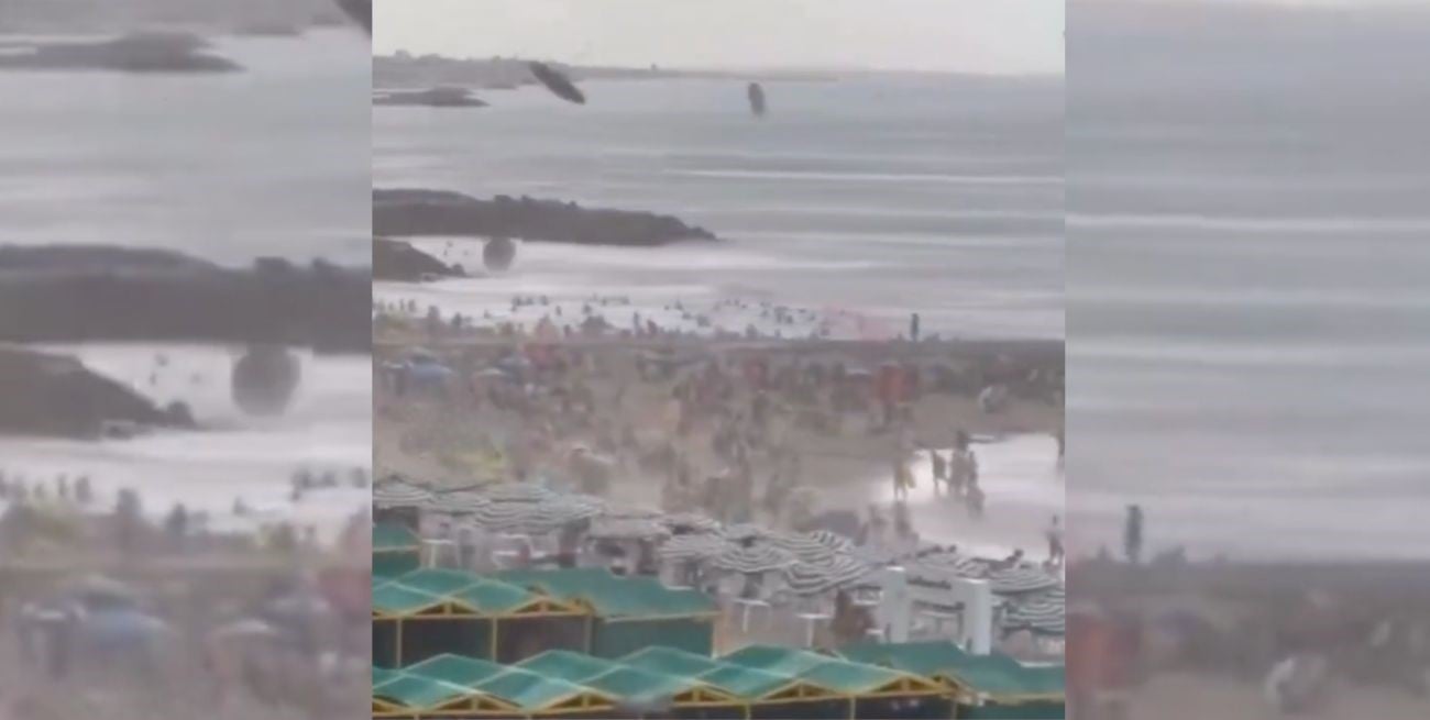 El viento y las lluvias provocan desastres en Mar del Plata este sábado