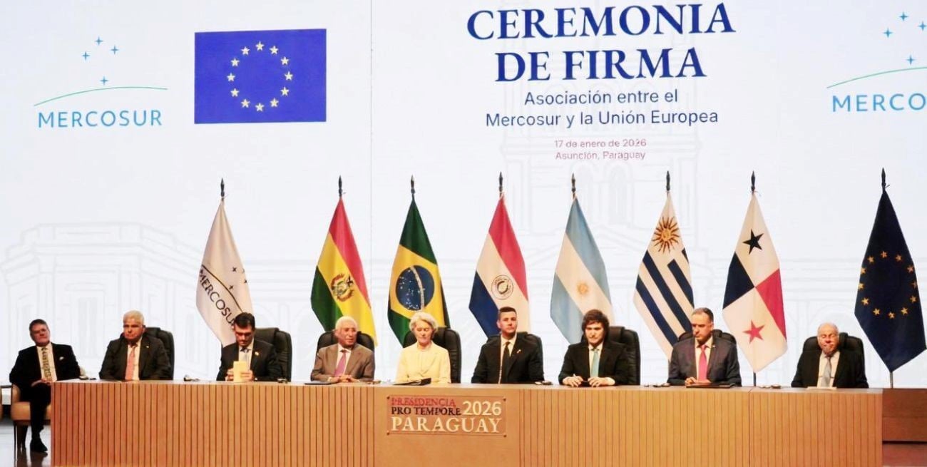 Milei celebró en Asunción la firma del acuerdo Mercosur–Unión Europea y pidió profundizar la apertura comercial