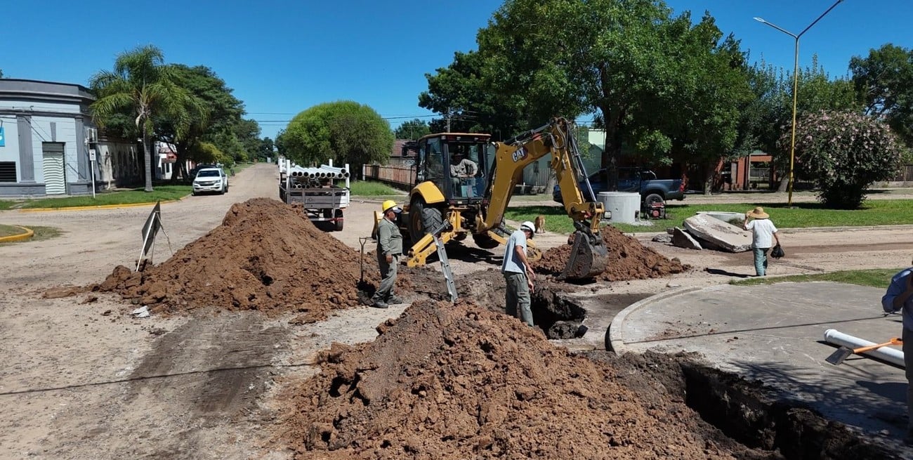 Alejandra: continúa la construcción de un sistema moderno de cloacas