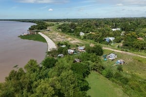 Proponen construir una costanera sobre el Terraplén Garello en Colastiné Norte. Foto: Fernando Nicola.