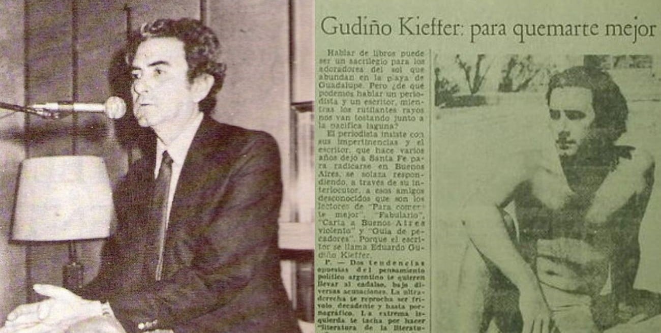 Una entrevista a pleno sol: El Litoral con Gudiño Kieffer en enero de 1974
