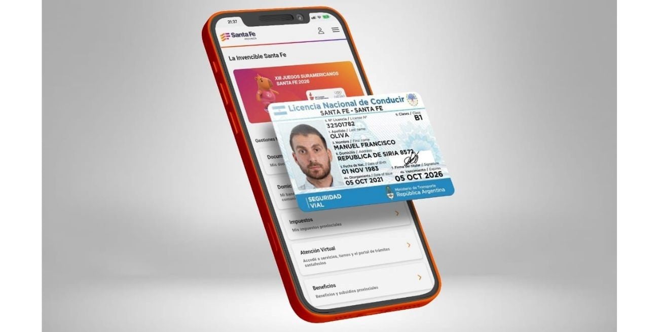 La licencia de conducir digital ya es válida en la provincia y puede mostrarse desde la app Mi Santa Fe