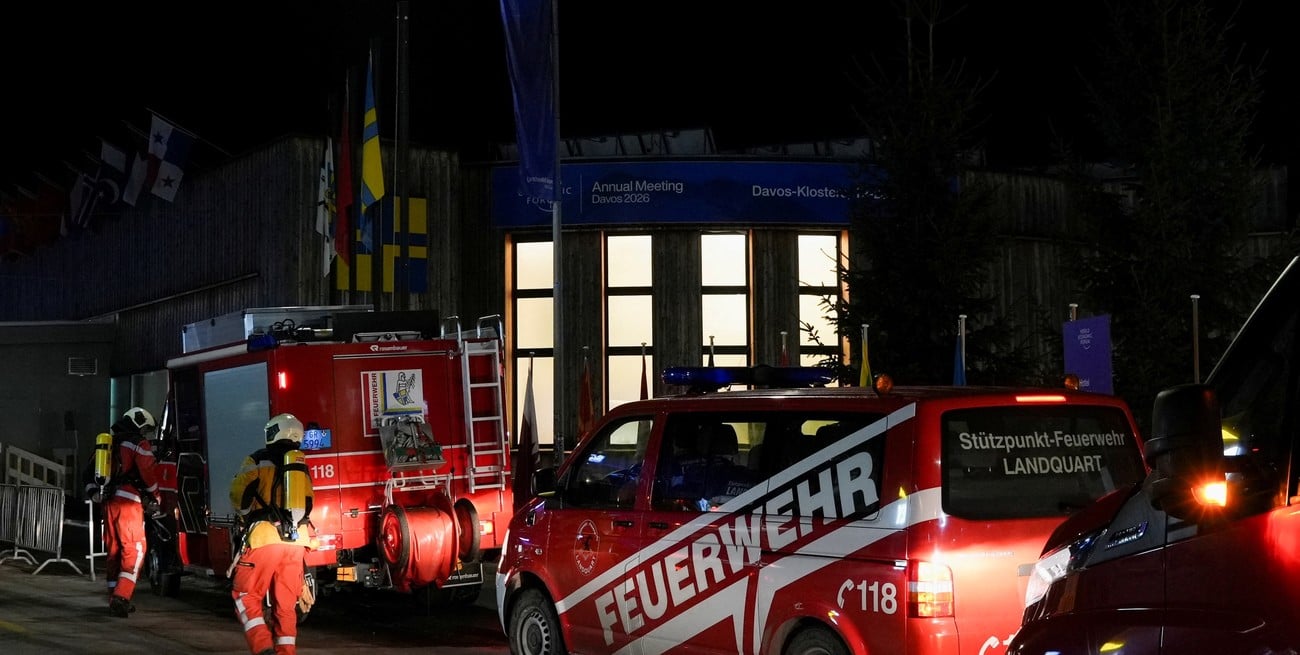 Evacuaron el Foro de Davos por un “olor inusual” y activaron un operativo de emergencia