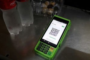 Código QR del sistema de pago electrónico instantáneo conocido como PIX en una máquina de pago en comercio de Río de Janeiro, Brasil. Crédito: REUTERS/Pilar Olivares