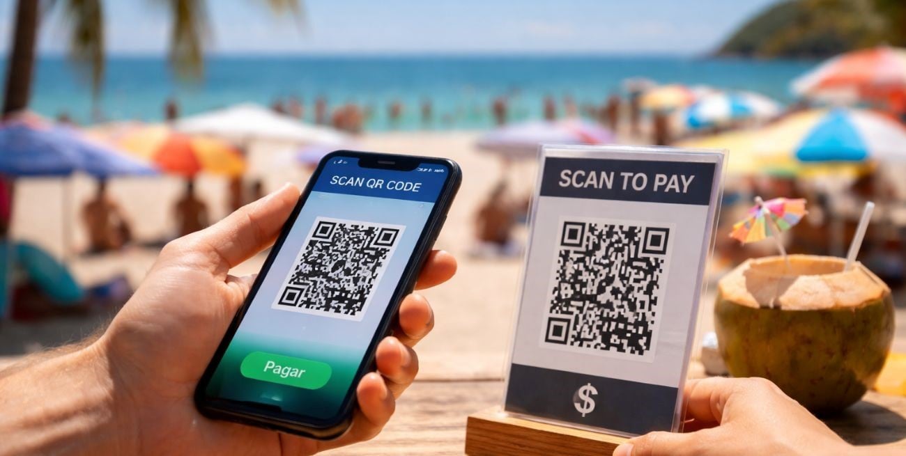 Alerta para turistas: crece en Brasil el “golpe da maquininha” que vacía cuentas al pagar con Pix