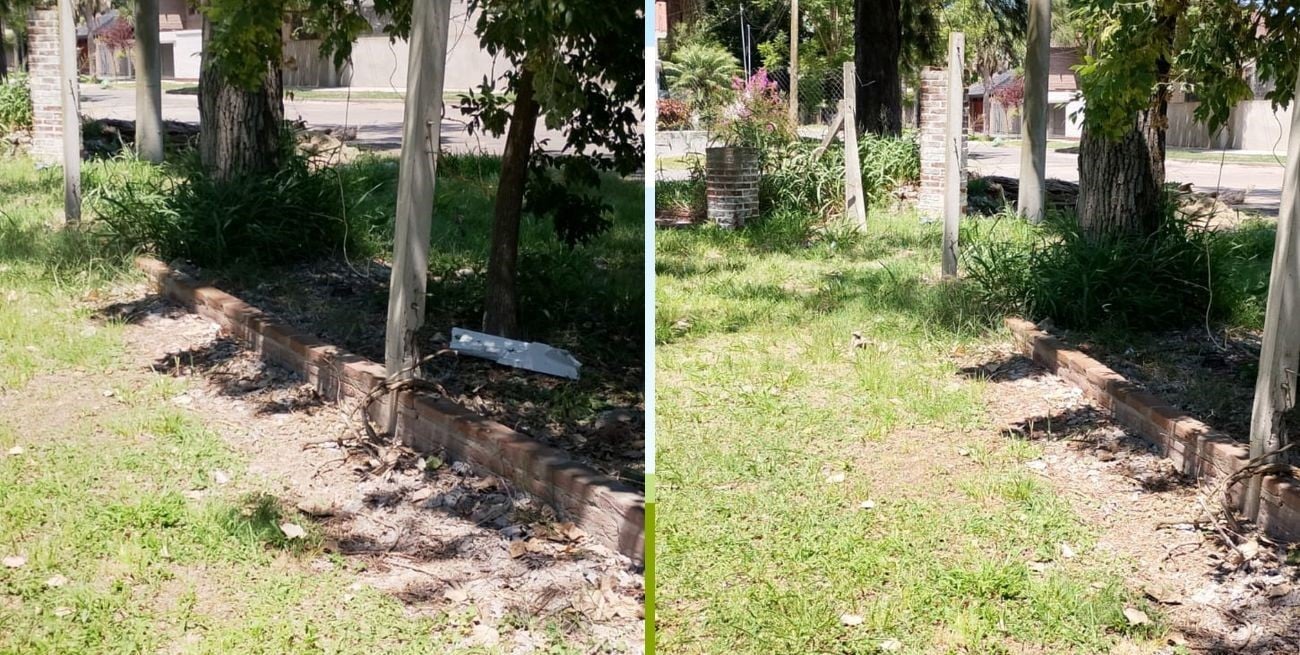 En el Club Vial Santa Fe: robó un tramo del tejido perimetral y se lo llevó al hombro por la calle