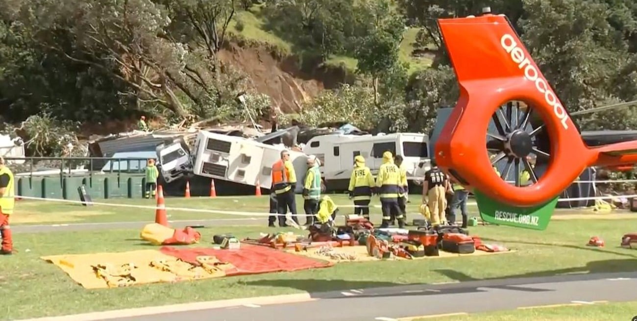 Tragedia en Nueva Zelanda: un alud arrasó un camping y hay al menos seis desaparecidos
