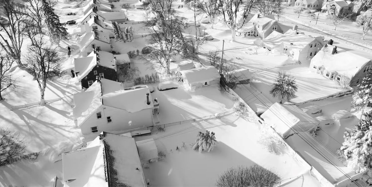 Estados Unidos bajo la nieve: -40° de sensación térmica y 8.000 vuelos suspendidos