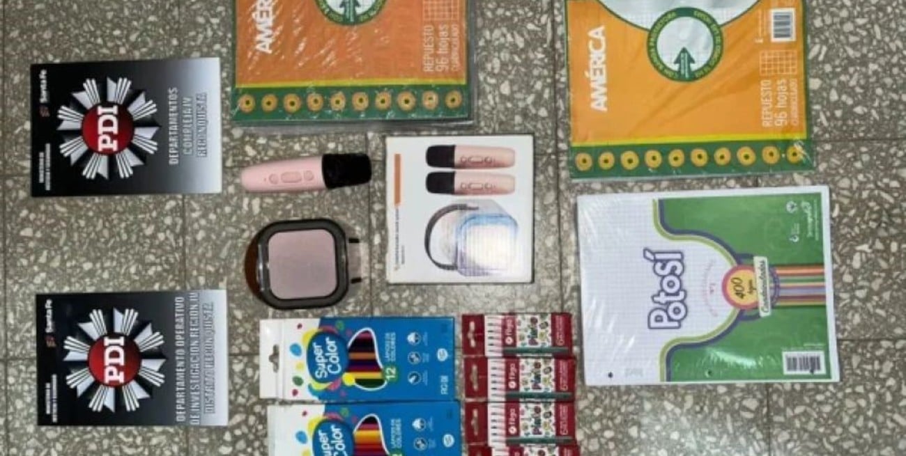 Recuperaron elementos robados de una escuela en un operativo de la PDI en Avellaneda