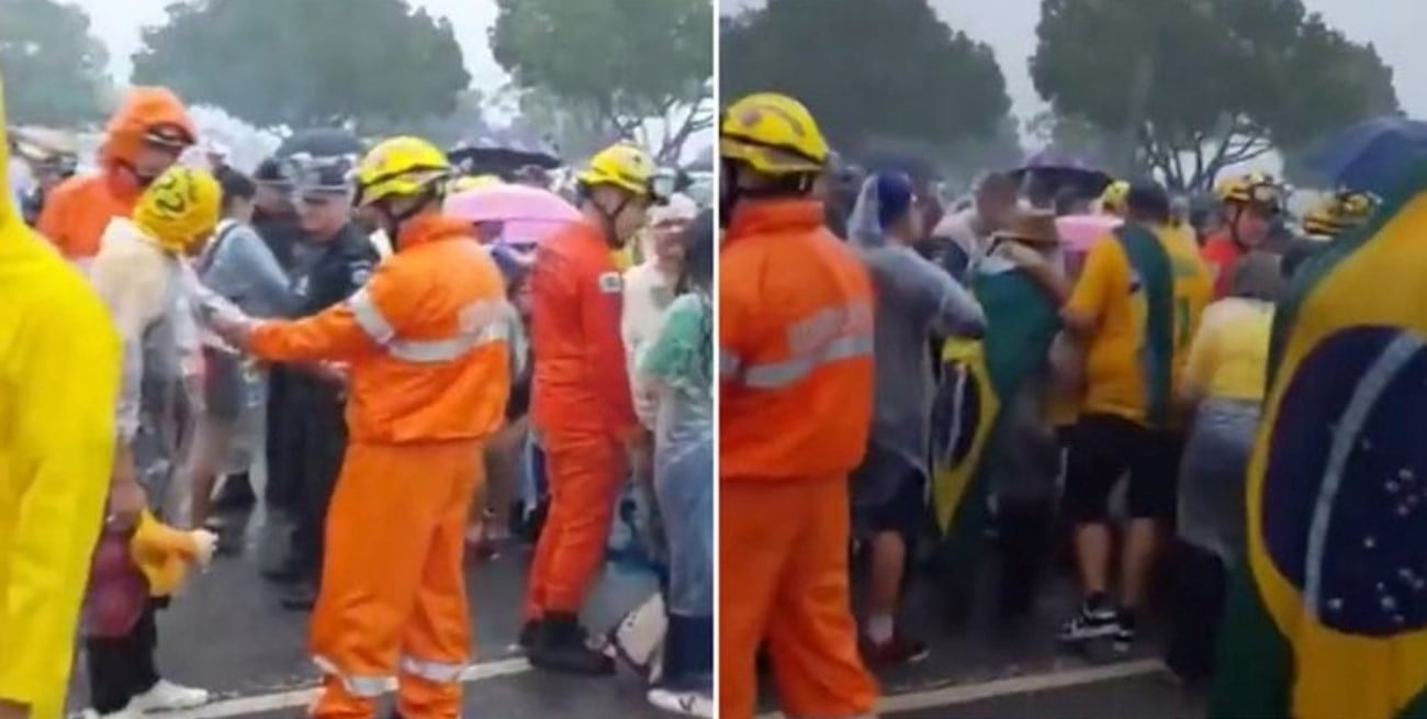 El impacto de un rayo deja varias personas heridas durante manifestación en apoyo a Bolsonaro en Brasilia
