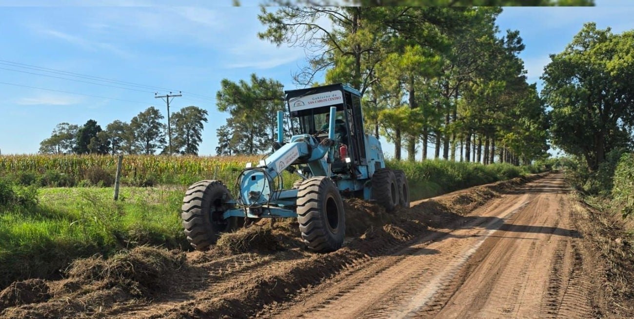 San Carlos Centro: refuerzan el mantenimiento de caminos rurales