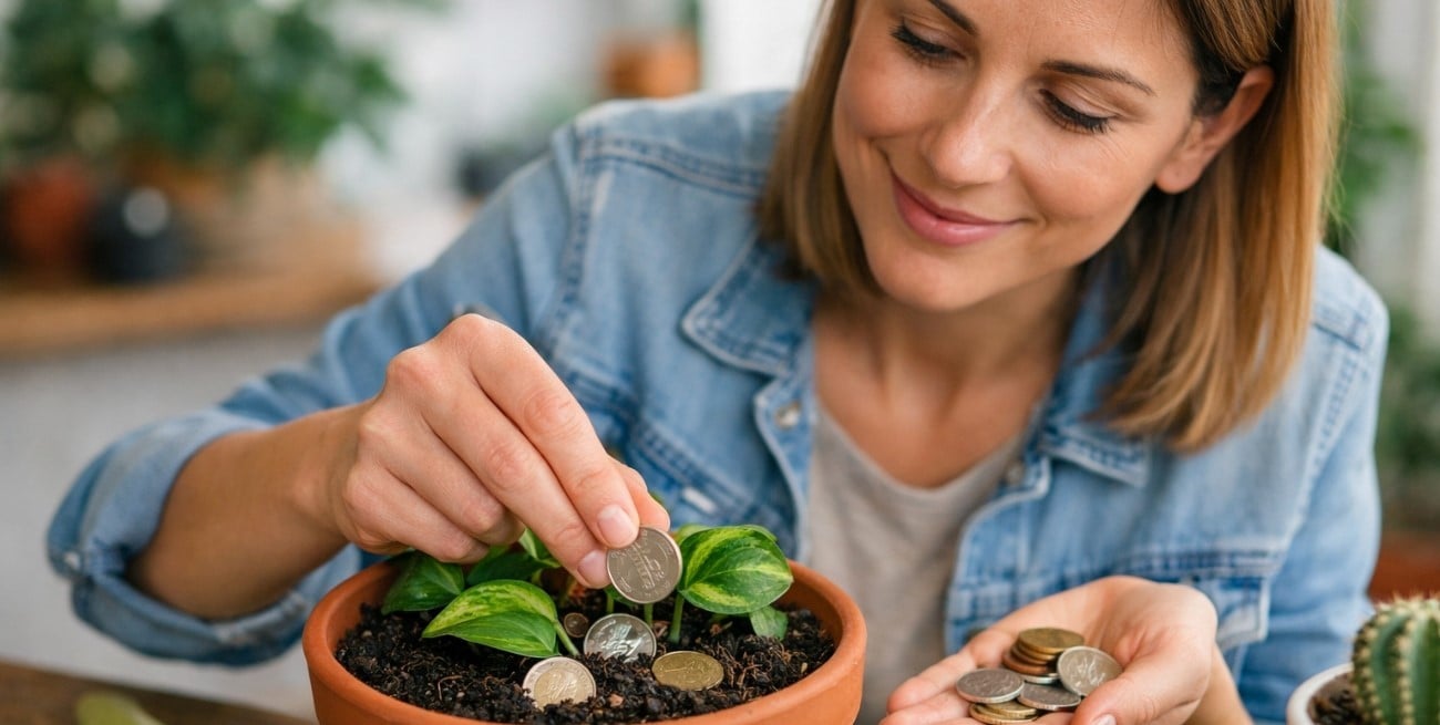 Por qué recomiendan poner monedas en las macetas