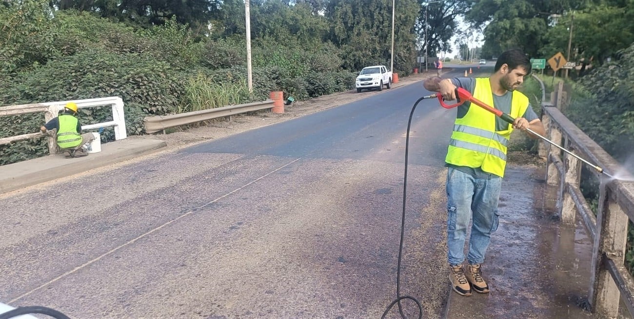 Vialidad Nacional supervisa mejoras claves en la RN 11 a la altura de Timbúes
