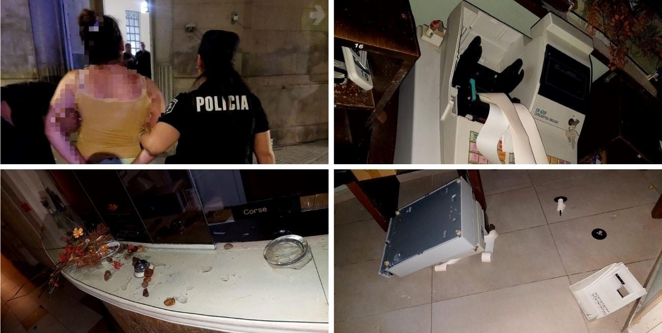 En barrio Sur: causó destrozos en un hotel, se enfrentó con la policía y terminó detenida