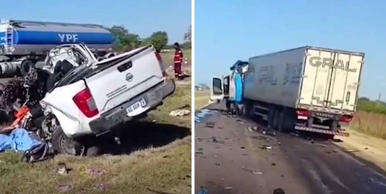 Choque frontal en Entre Rios: tres muertos y un herido grave 