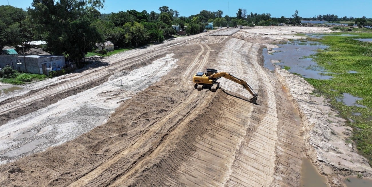 Avanza la obra contra inundaciones en San Javier: ya alcanza un 13% de ejecución