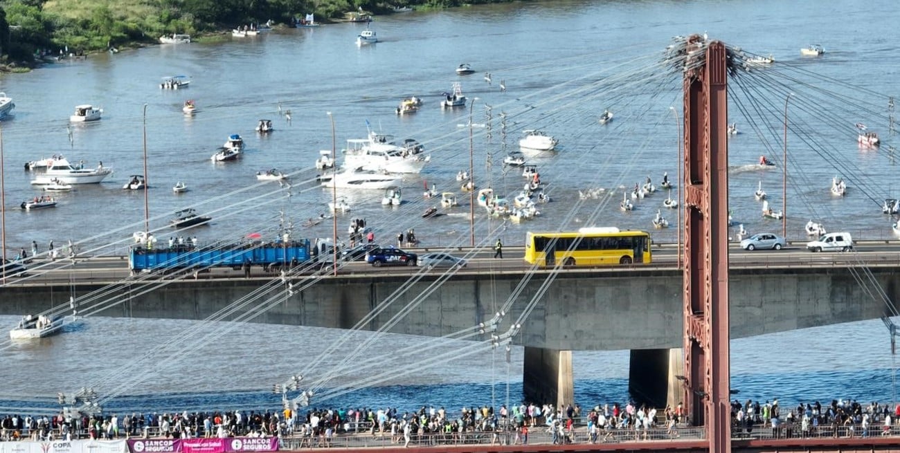Desde el drone de El Litoral: las mejores imágenes de la largada de la Maratón Santa Fe-Coronda