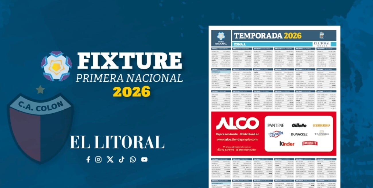 El Litoral presenta el fixture de Colón para la temporada
