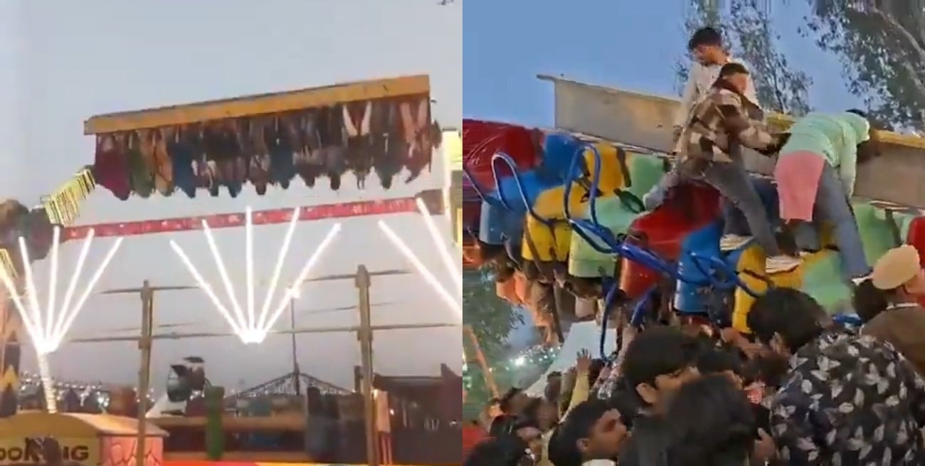 Un muerto y trece heridos al desplomarse una atracción mecánica en India