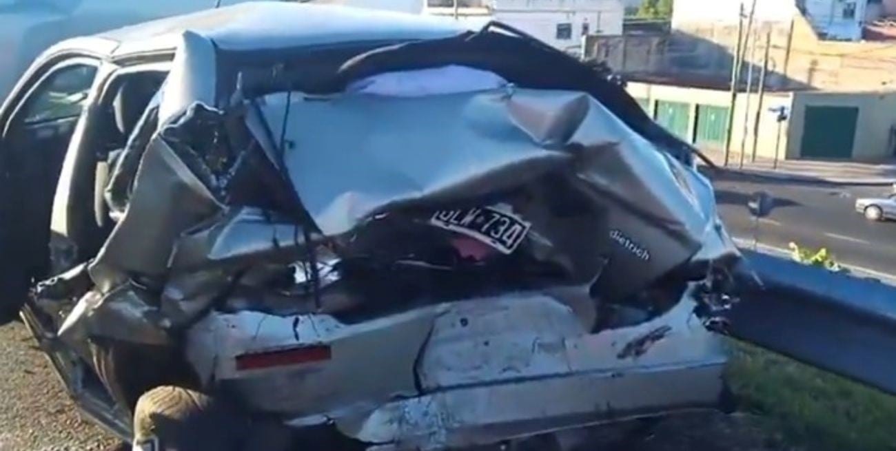 Caos en la General Paz: choque múltiple, helicóptero sanitario y ocho personas asistidas