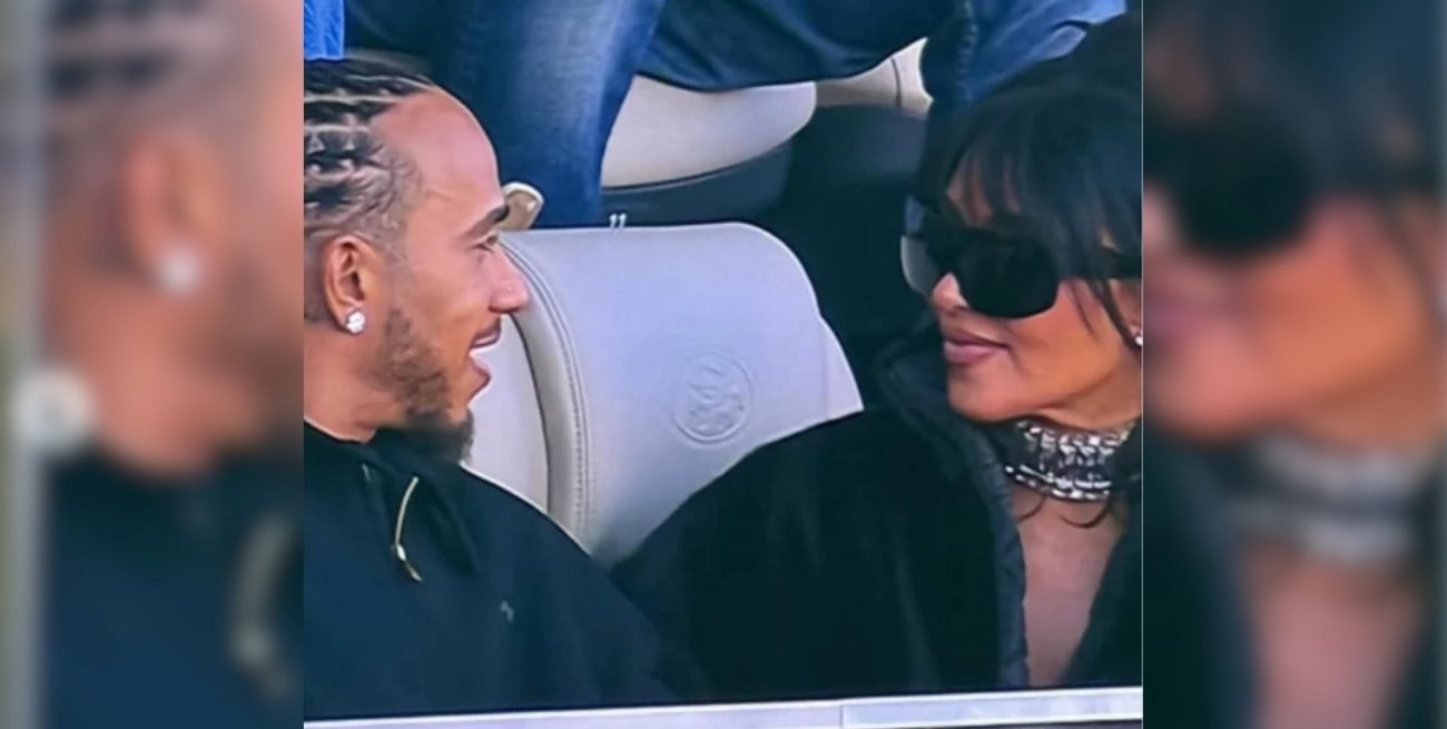 Kim Kardashian y Lewis Hamilton juntos en el Super Bowl: la foto que confirma el romance