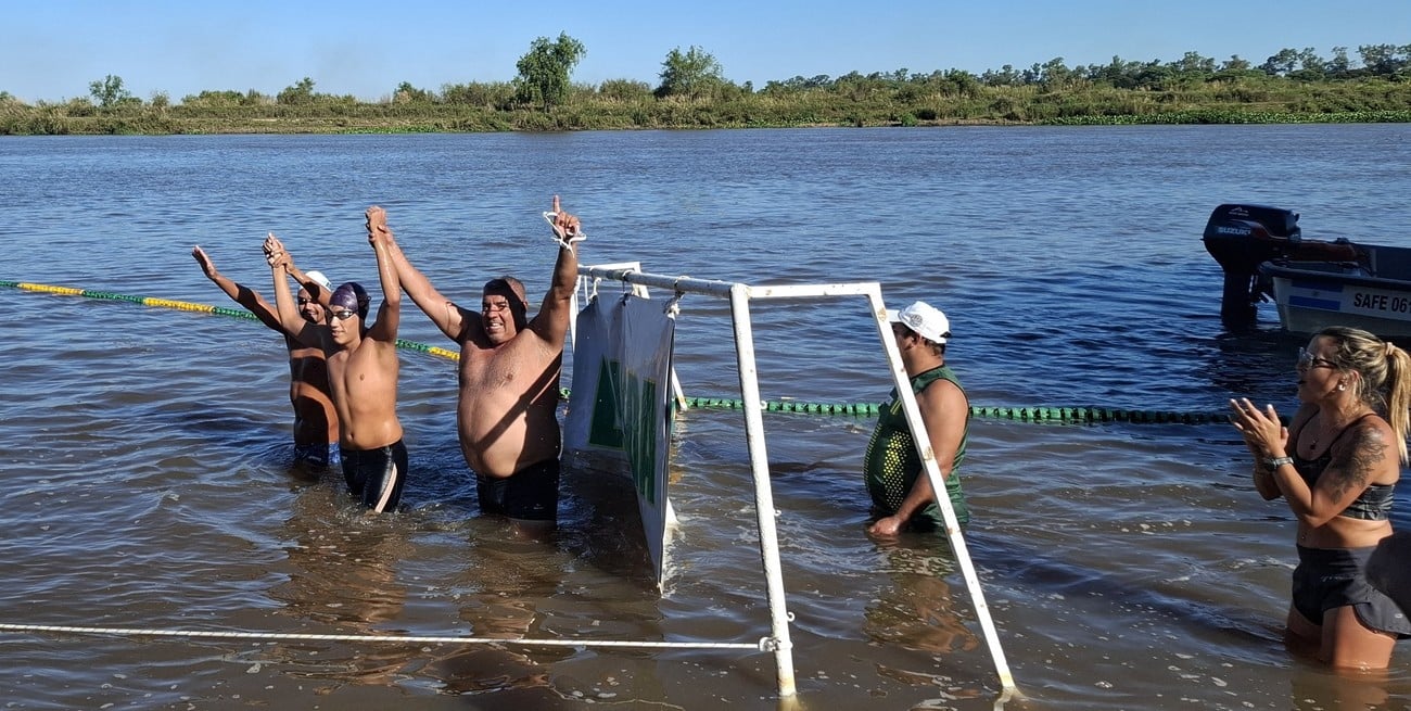 Cristian Garato ganó la Maratón Acuática Río San Javier en homenaje a Fernando Fleitas