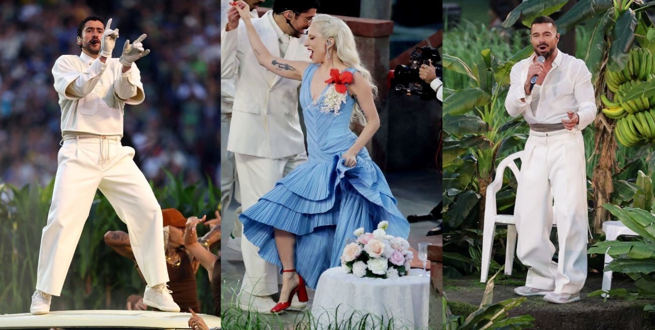 Moda y simbolismo: los secretos detrás del vestuario de Bad Bunny, Lady Gaga y Ricky Martin