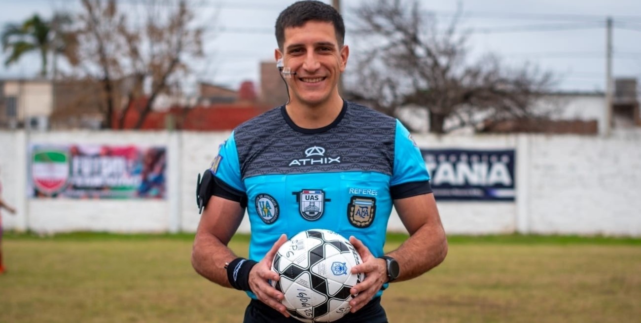 Maximiliano Manduca debuta en la Primera Nacional y lleva el arbitraje santafesino a lo más alto