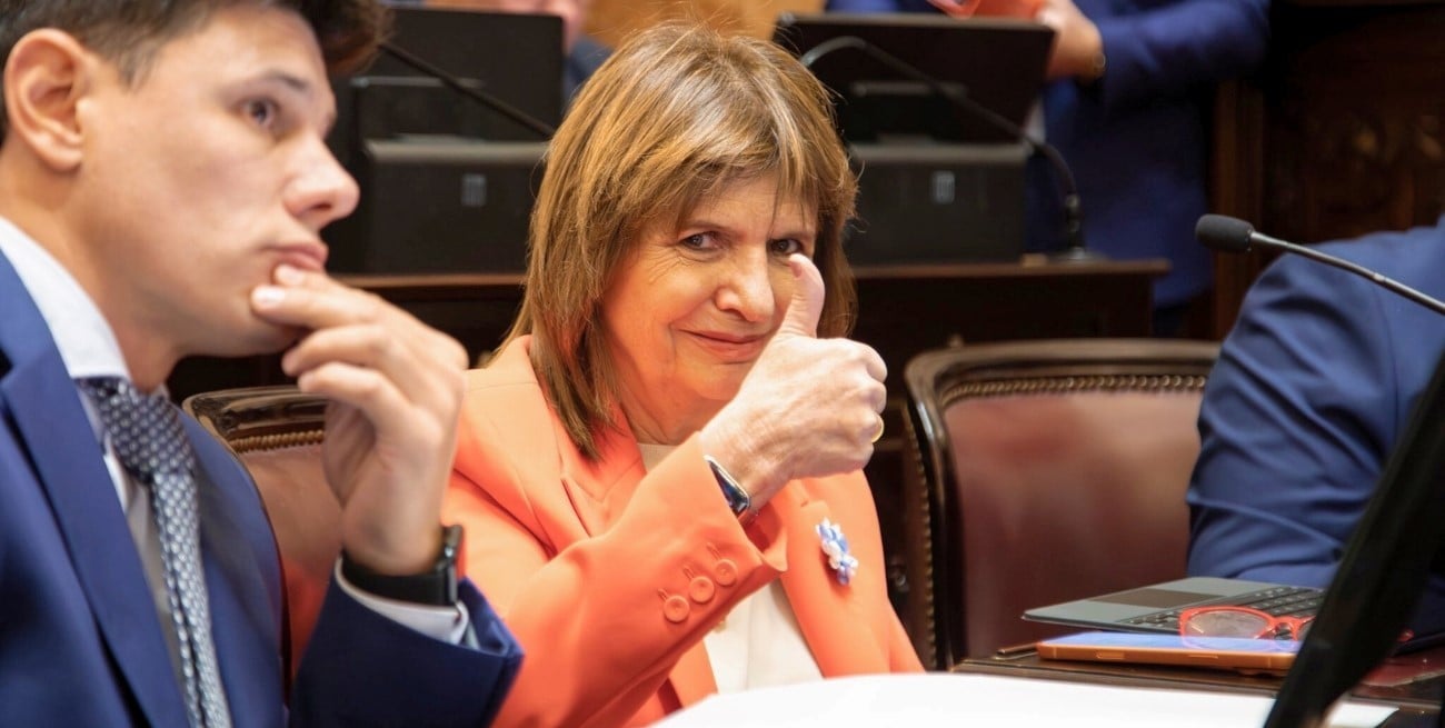 El curioso video con el que Patricia Bullrich celebró la media sanción de la reforma laboral