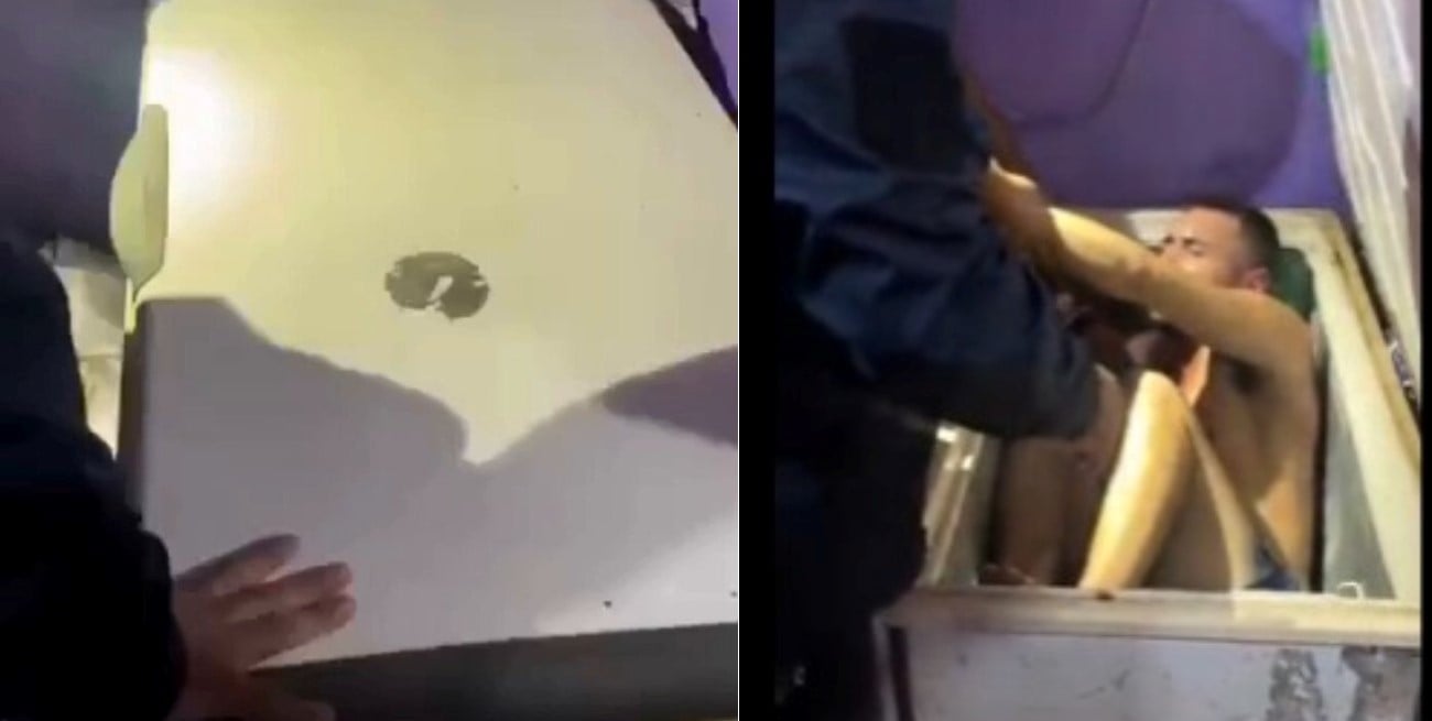 Insólito allanamiento en La Matanza: se ocultó en un freezer y terminó detenido