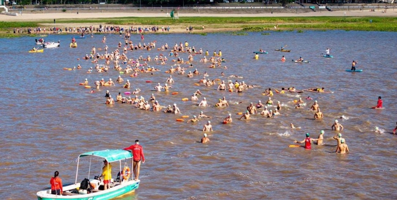 Se reeditó el tradicional “Cruce de la Laguna”