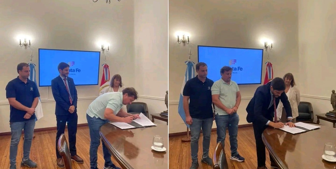 Los Bomberos Voluntarios de Santa Clara de Saguier firmaron el comodato para el uso de su cuartel 
