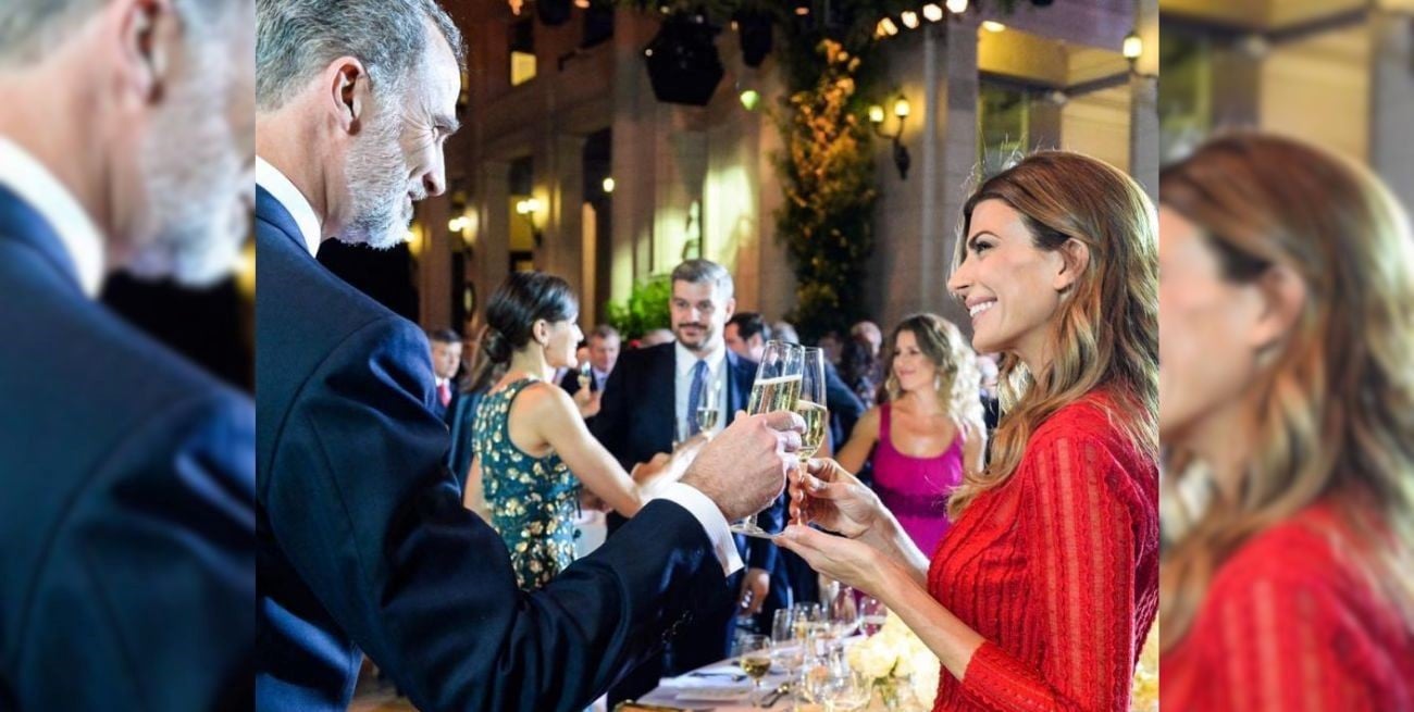 Las fotos de los encuentros de Juliana Awada y el rey Felipe VI que son virales