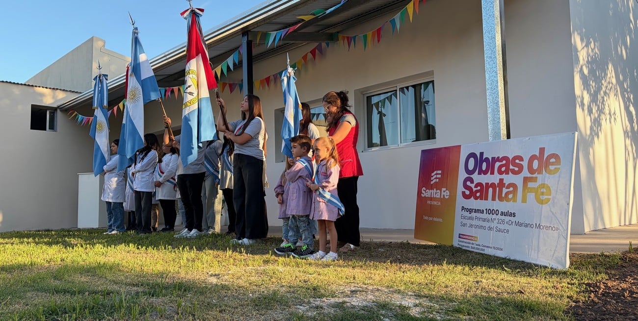 Habilitaron nuevas obras de infraestructura educativa en San Jerónimo del Sauce