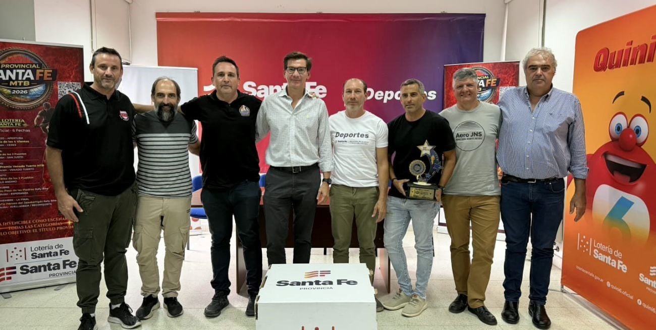 Presentan la Copa Lotería de Santa Fe de Mountain Bike, un ambicioso circuito para potenciar el deporte