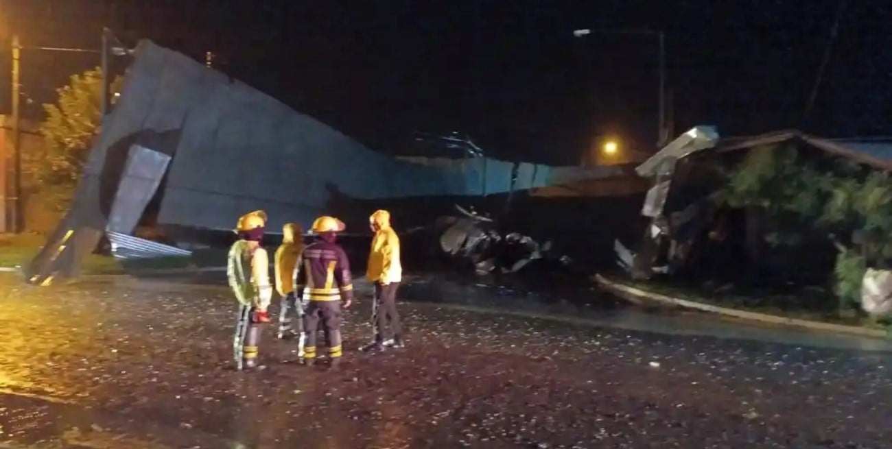 Temporal en Venado Tuerto: árboles caídos y casas dañadas por intensos vientos