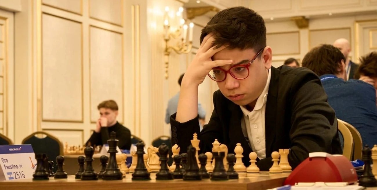 Faustino Oro, a una partida de ser el Gran Maestro más joven de la historia


