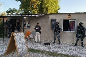 El bunker estaba disimulado en un kiosco almacén de Villa Adelina. Foto: Prensa PDI