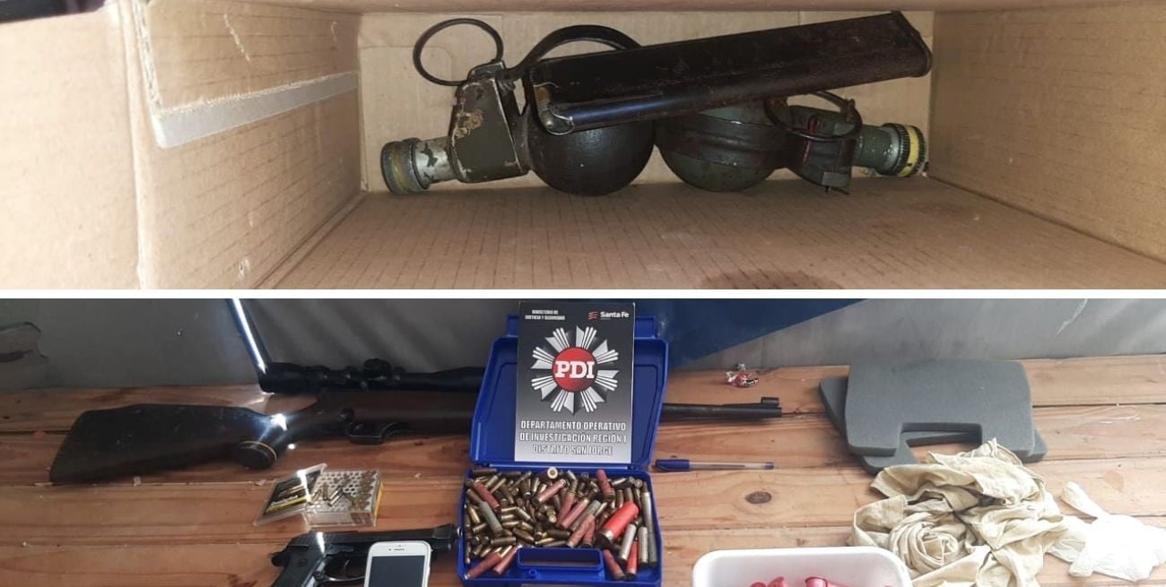 Secuestro de armas, granadas y drogas en los barrios Transporte y Los Ángeles