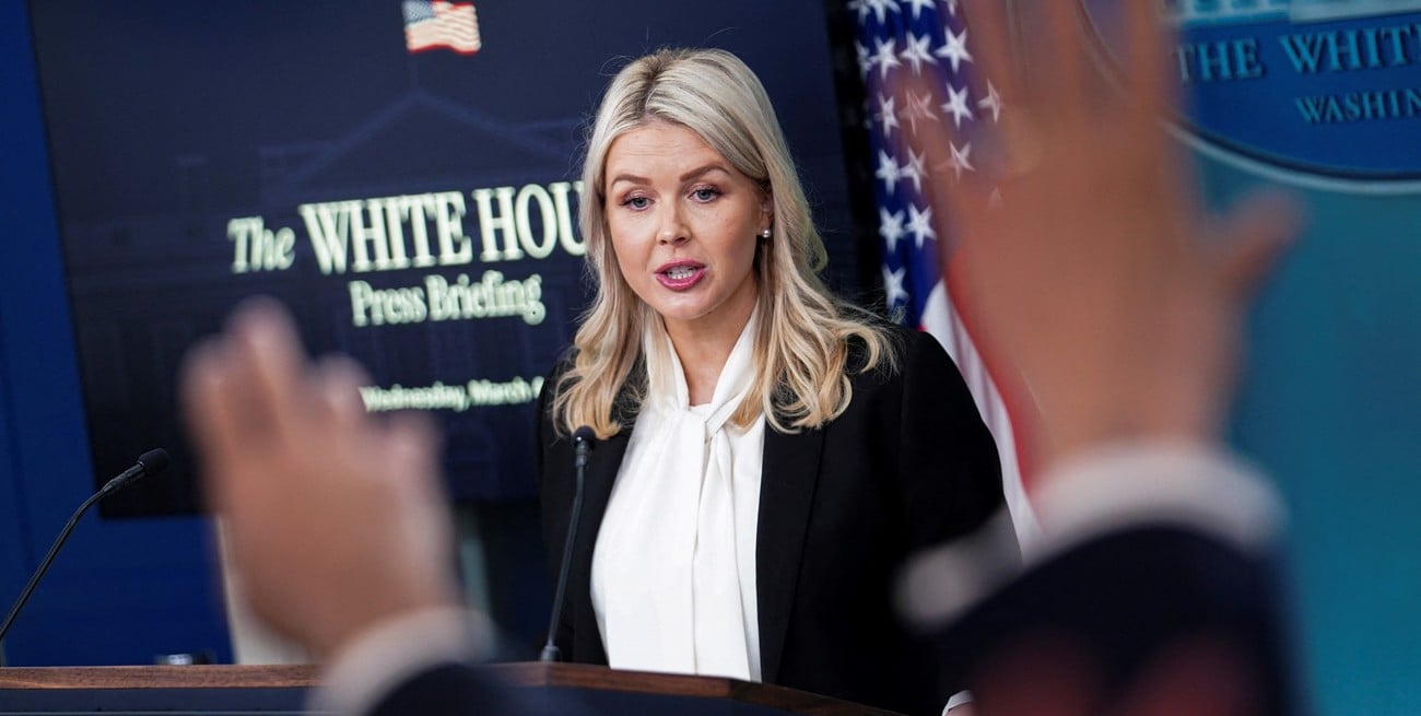 La vocera de Trump dijo que avanzó en Irán por "presentimiento" de ataques previos