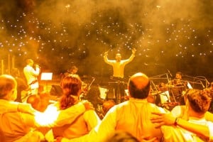 Presentación de 2021 en el Anfiteatro del Parque del Sur. Foto: Gentileza Coro La Merced
