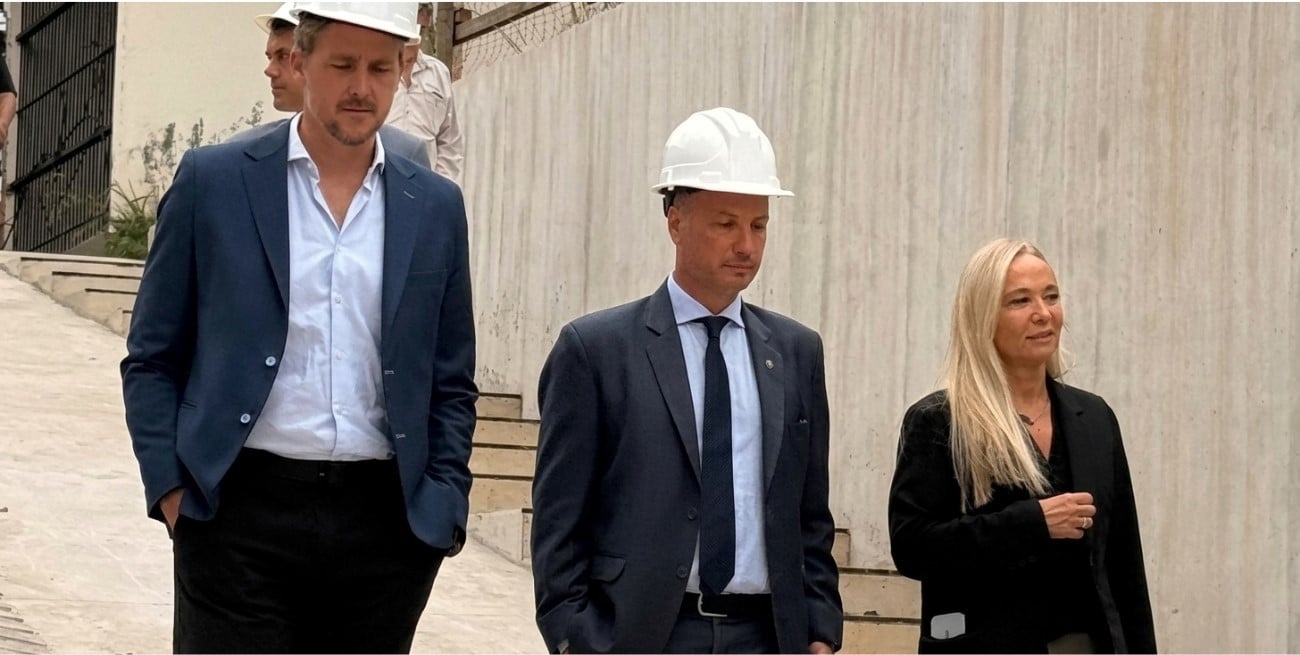 Vranicich y Enrico recorrieron la obra del Centro de Justicia Penal que se construye en Venado Tuerto