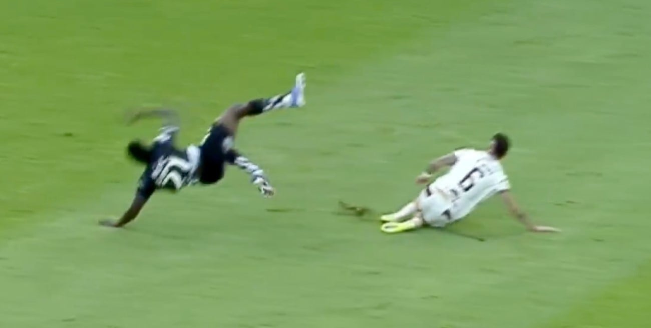 Expulsión, escándalo y lesión: el ex Colón Brian Negro protagonizó una patada durísima en Ecuador