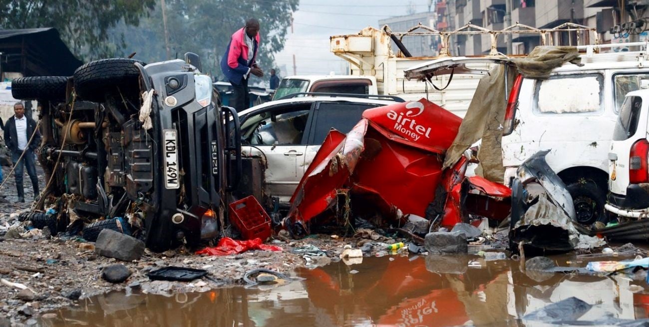Confirman más de 40 muertos en Nairobi por un temporal devastador