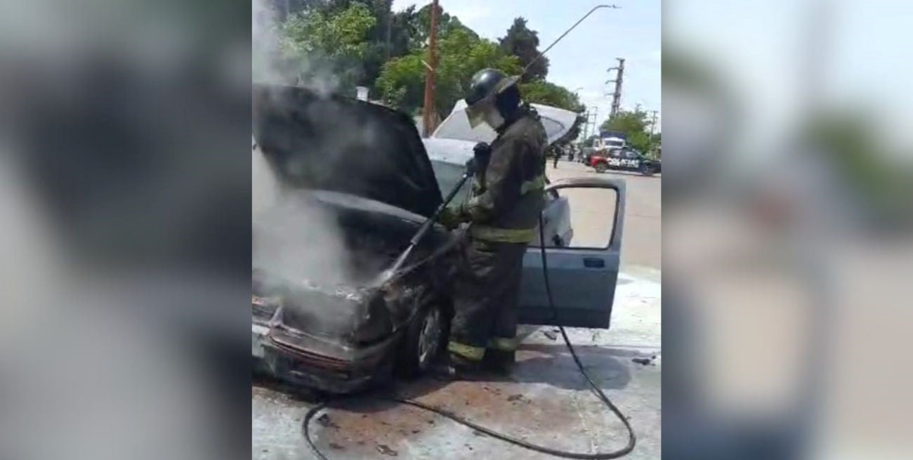 Se incendió un auto en avenida Gorriti