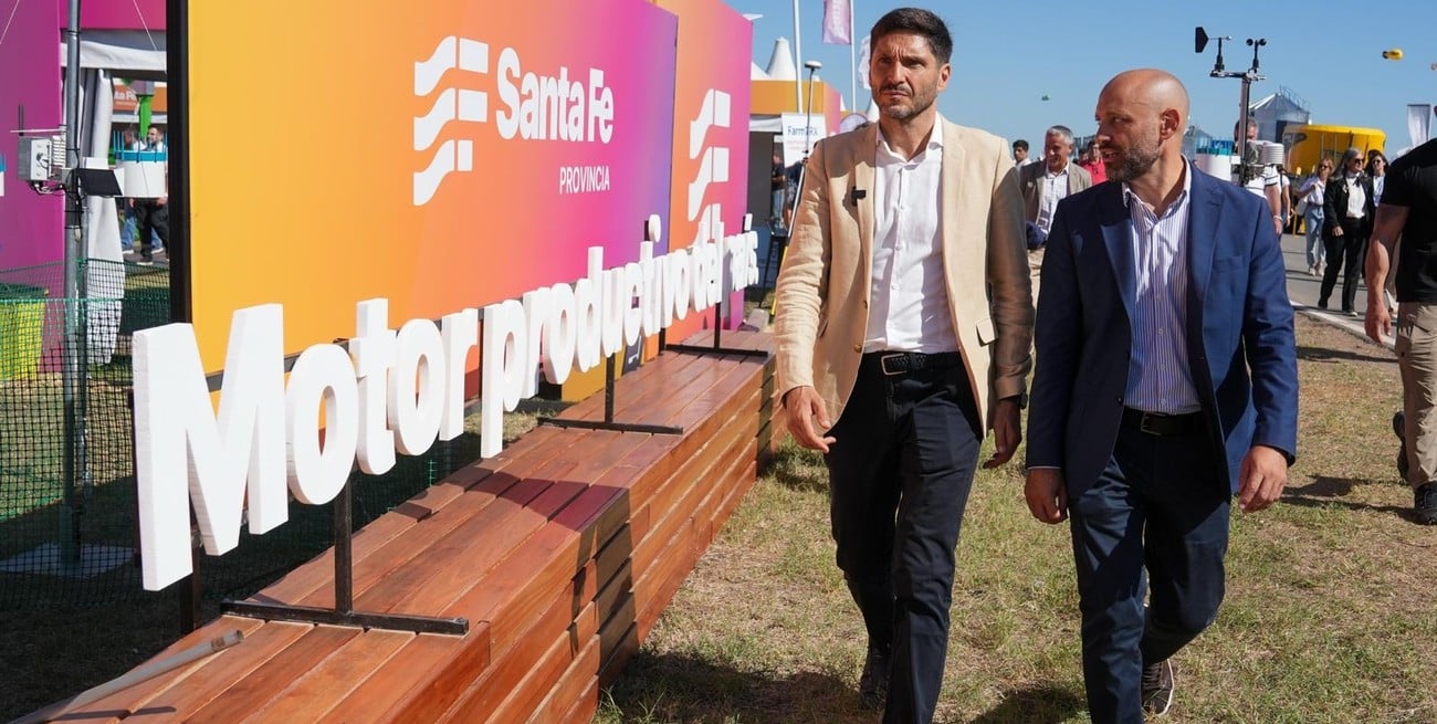 Pullaro se presentó en Expoagro y valoró la "eficiencia impositiva" de Santa Fe