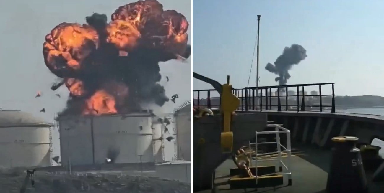 Drones iraníes atacaron tanques de combustible en un puerto de Omán