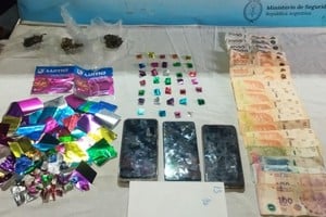 Parte del material secuestrado durante los allanamientos. Foto: Gentileza